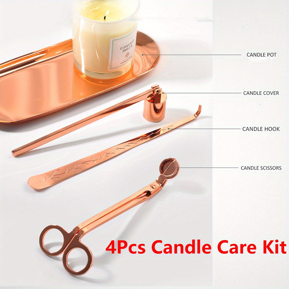 Home Improvement Kit - 4pcs/set Luxury Candle Care Kit Stainless