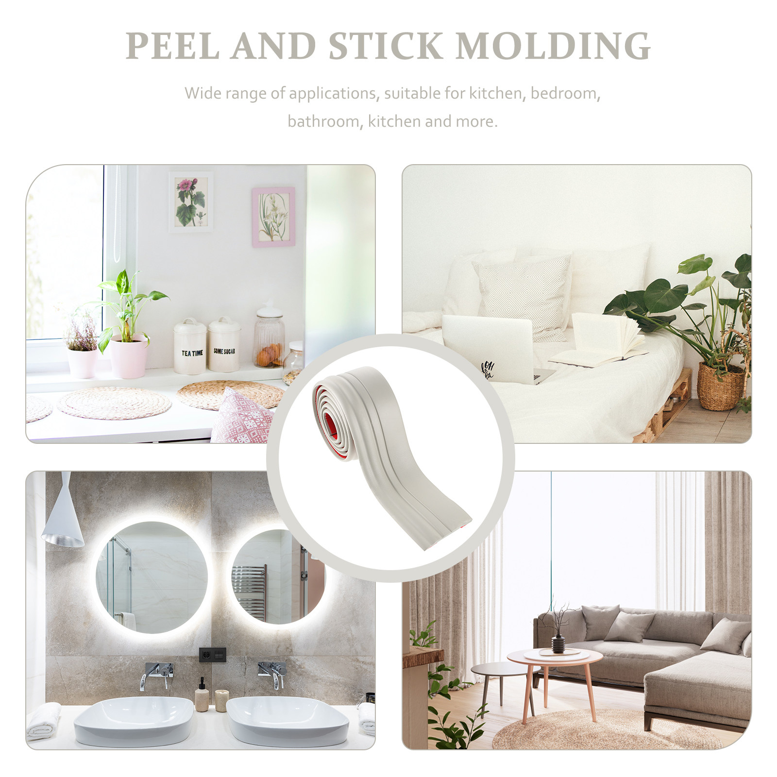 1 Roll Self Adhesive Floor Bas - Baseboard Molding Trim のレビューと価格