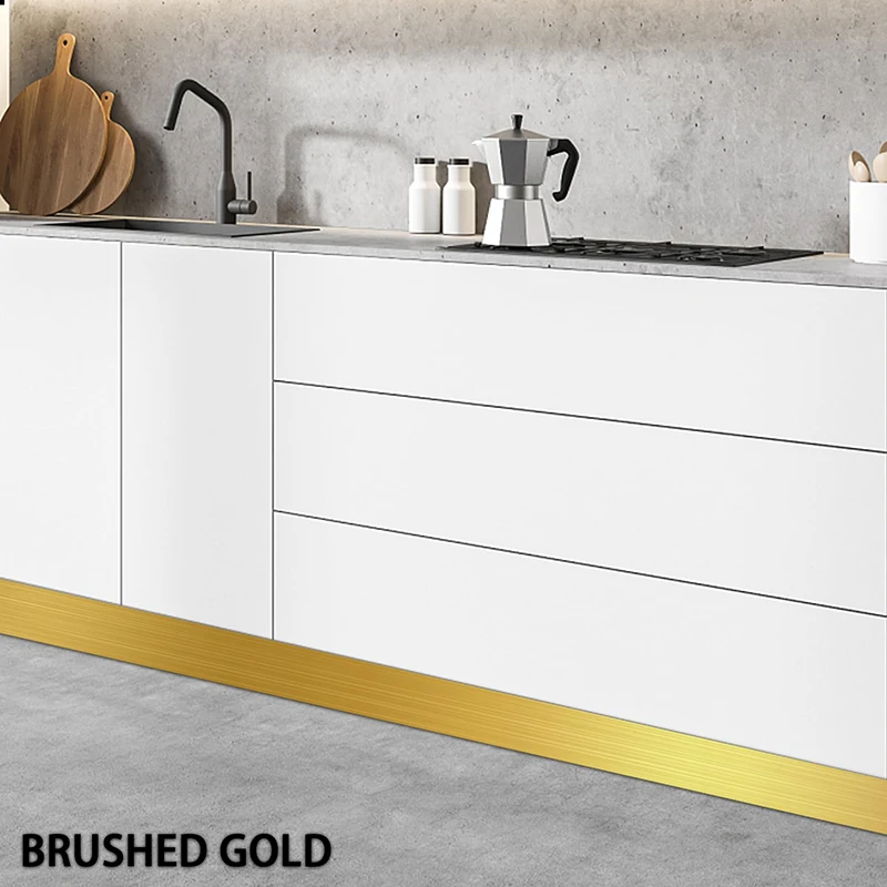 5m/roll Stainless Steel Kick P - Baseboard Molding Trim のレビューと価格