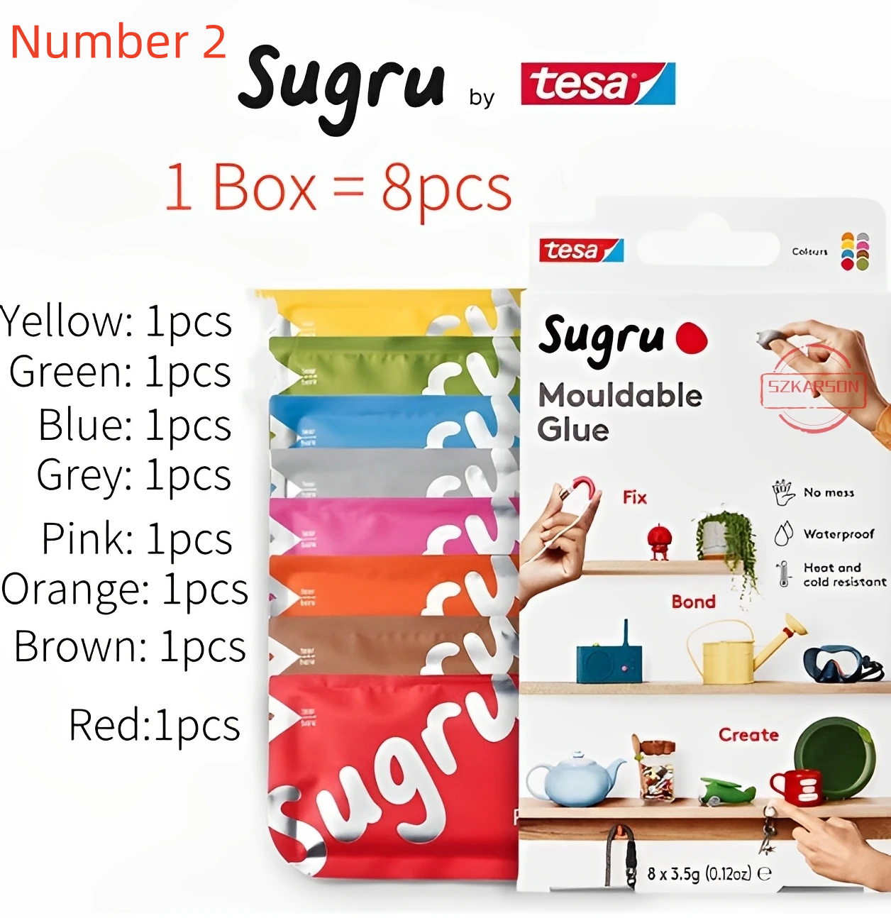 1 box=8 pcs Tesa Sugru Mouldab - Home Improvement And Diy のレビューと価格