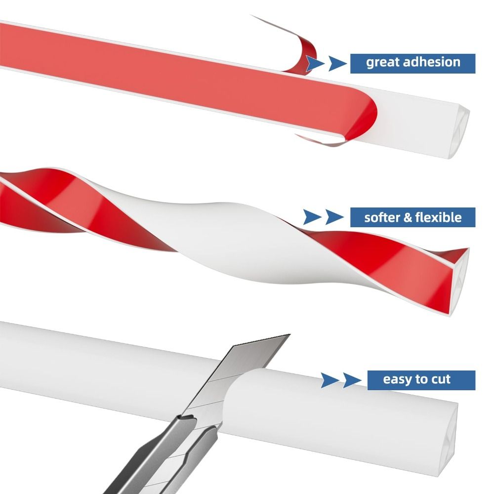 2M Peel and Stick Quarter Roun - Baseboard Molding Trim のレビューと価格