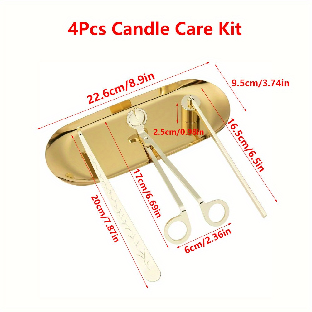 4pcs/set Luxury Candle Care Ki - Home Improvement Kit のレビューと価格