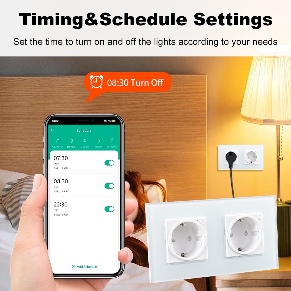 16A Wifi Smart Dual Socket EU  - Home Improvement Outlet のレビューと価格