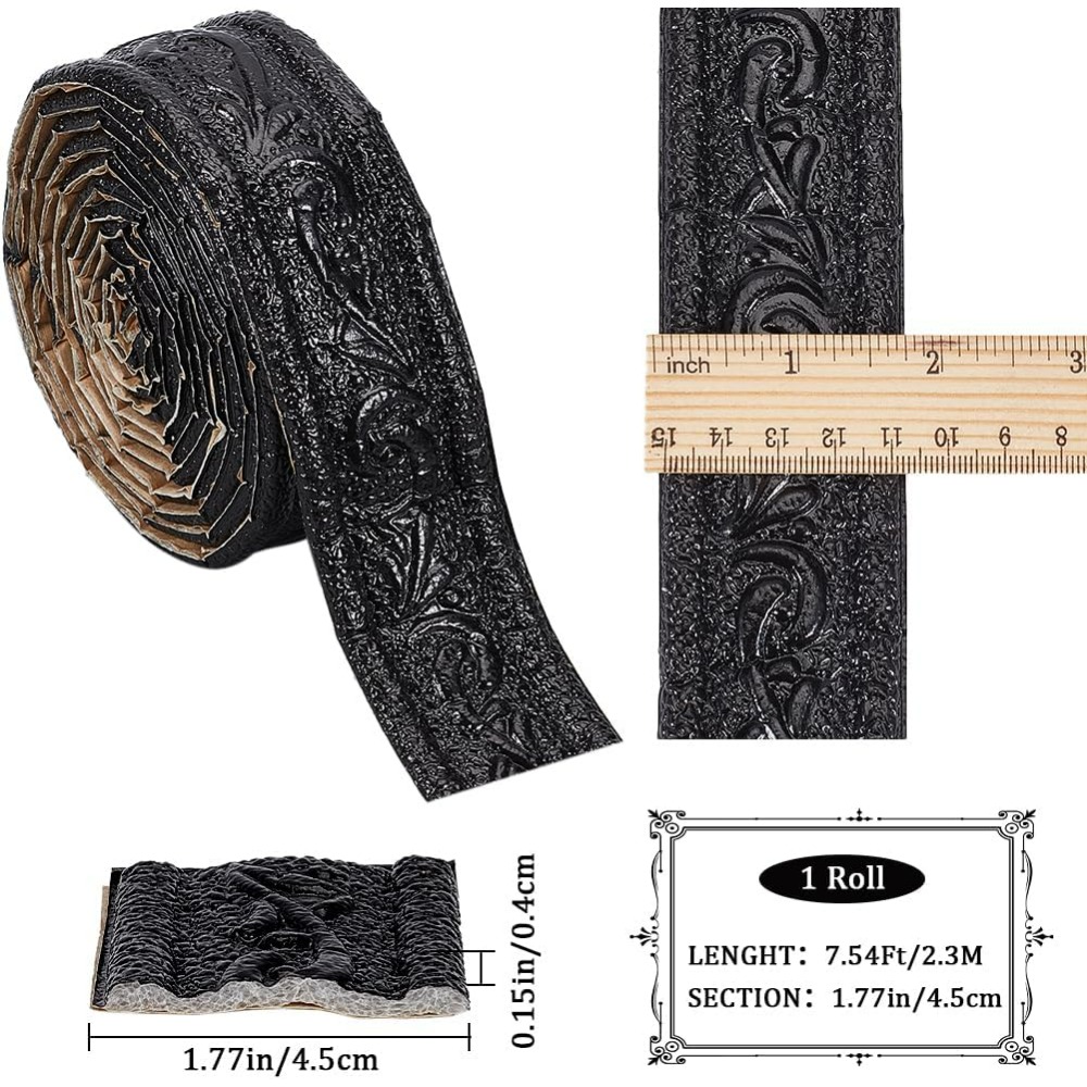 90x18in Peel Stick Foam Moldin - Baseboard Molding Trim のレビューと価格