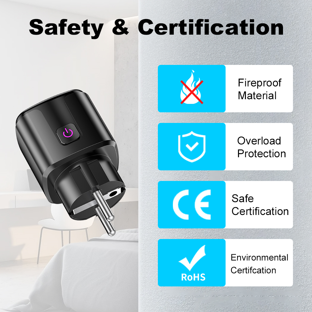 Smart 20A EU Plug WiFi+Bluetoo - Home Improvement Outlet のレビューと価格
