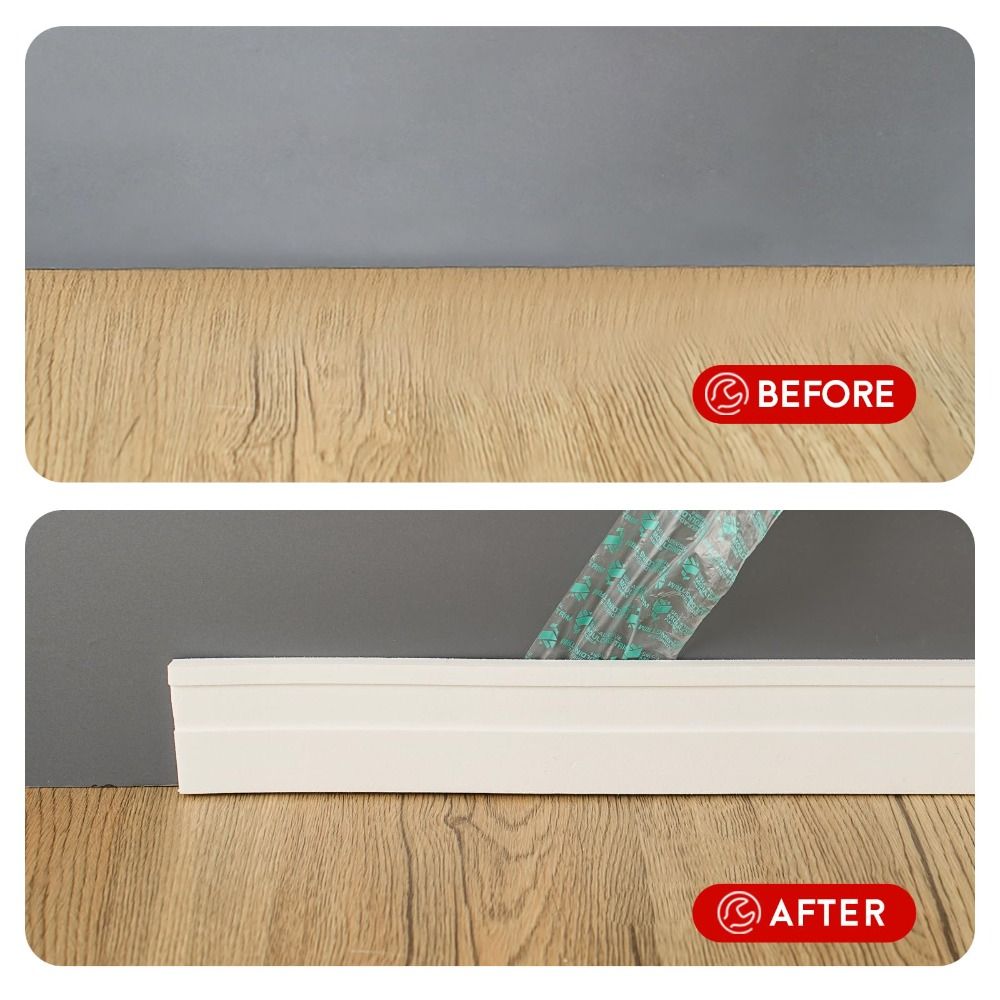 High Quality Thickened Wall Ba - Baseboard Molding Trim のレビューと価格