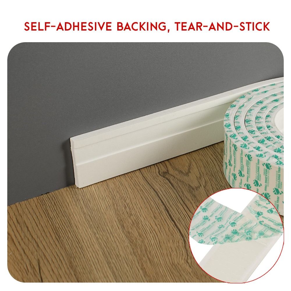 High Quality Thickened Wall Ba - Baseboard Molding Trim のレビューと価格