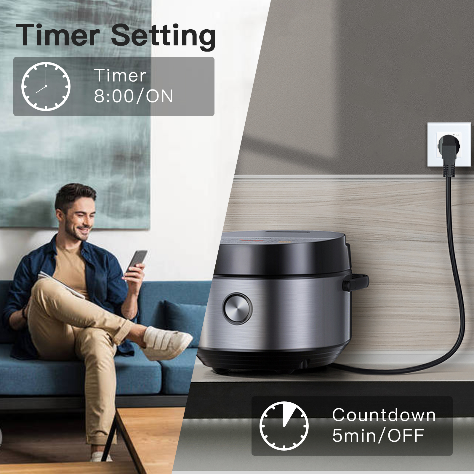 Bseed Smart Socket EU Standard - Home Improvement Outlet のレビューと価格