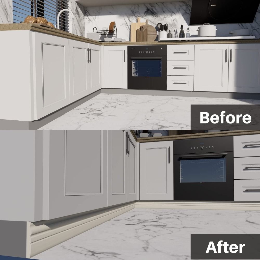 DIY Thickened Wall Baseboard A - Baseboard Molding Trim のレビューと価格