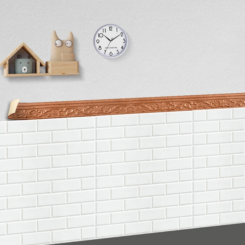 10M/Roll 3D Wall Trim Line  Se - Baseboard Molding Trim のレビューと価格