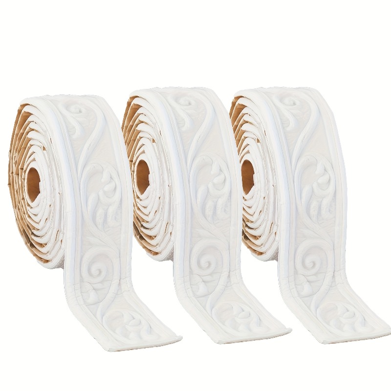3D Embossed Flexible Foam Wall - Baseboard Molding Trim のレビューと価格