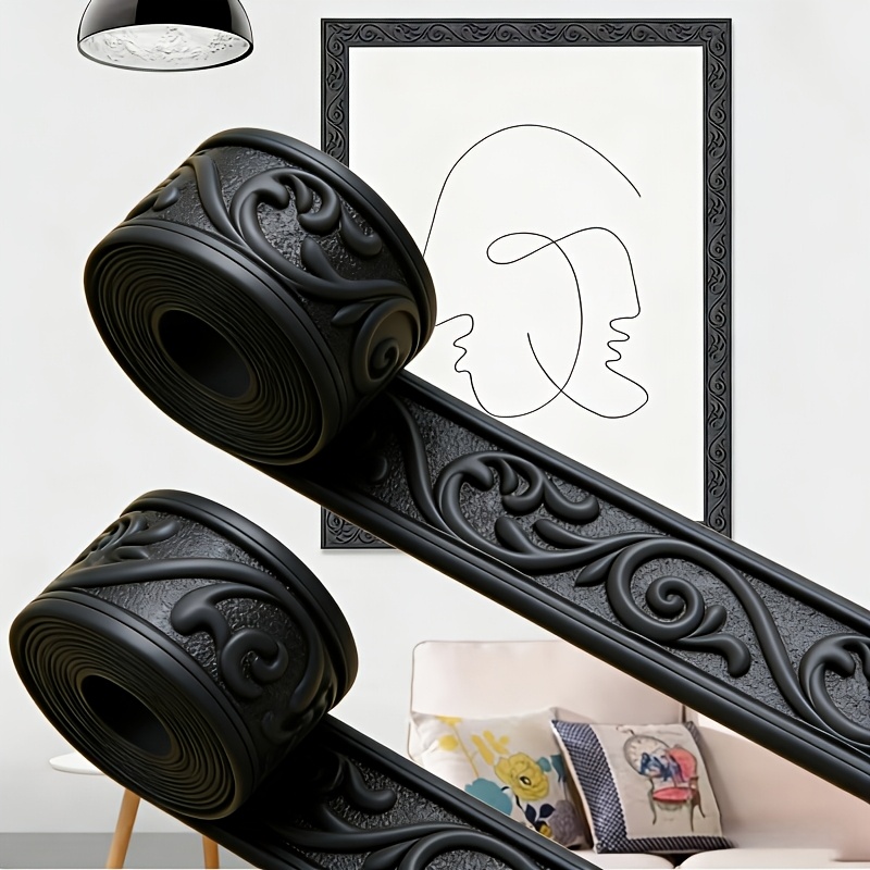 3D Embossed Flexible Foam Wall - Baseboard Molding Trim のレビューと価格