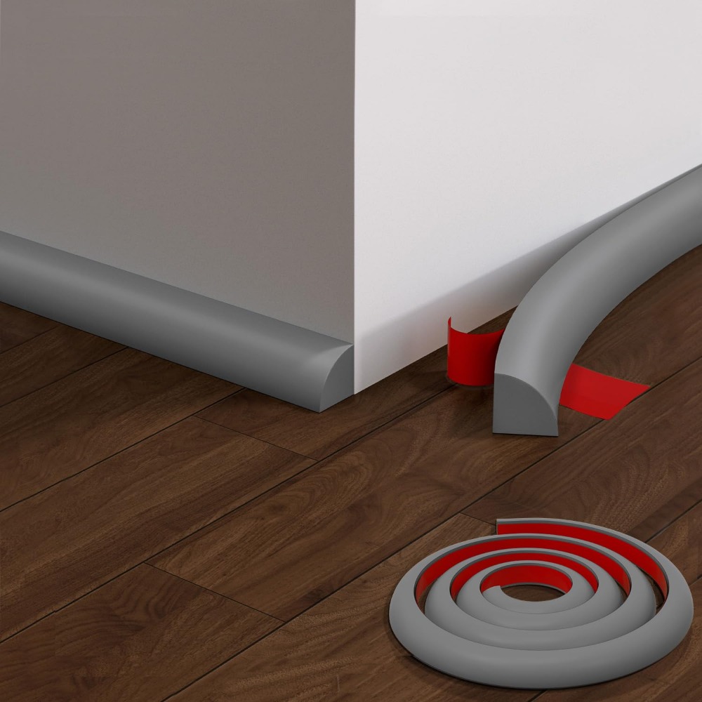 Peel and Stick Quarter Round M - Baseboard Molding Trim のレビューと価格
