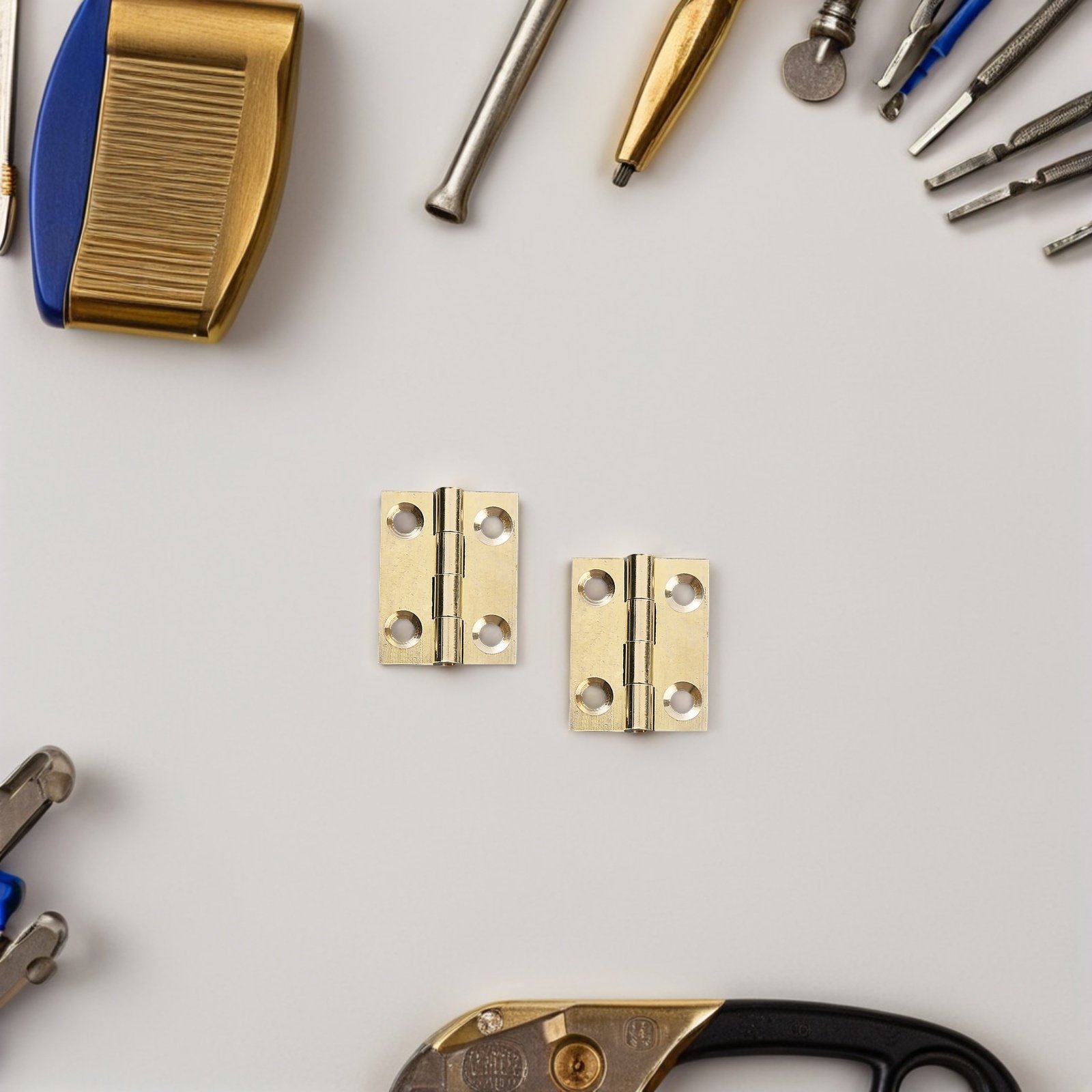 10Pcs Flat Brass Hinges for Wo - Home Improvement And Diy のレビューと価格