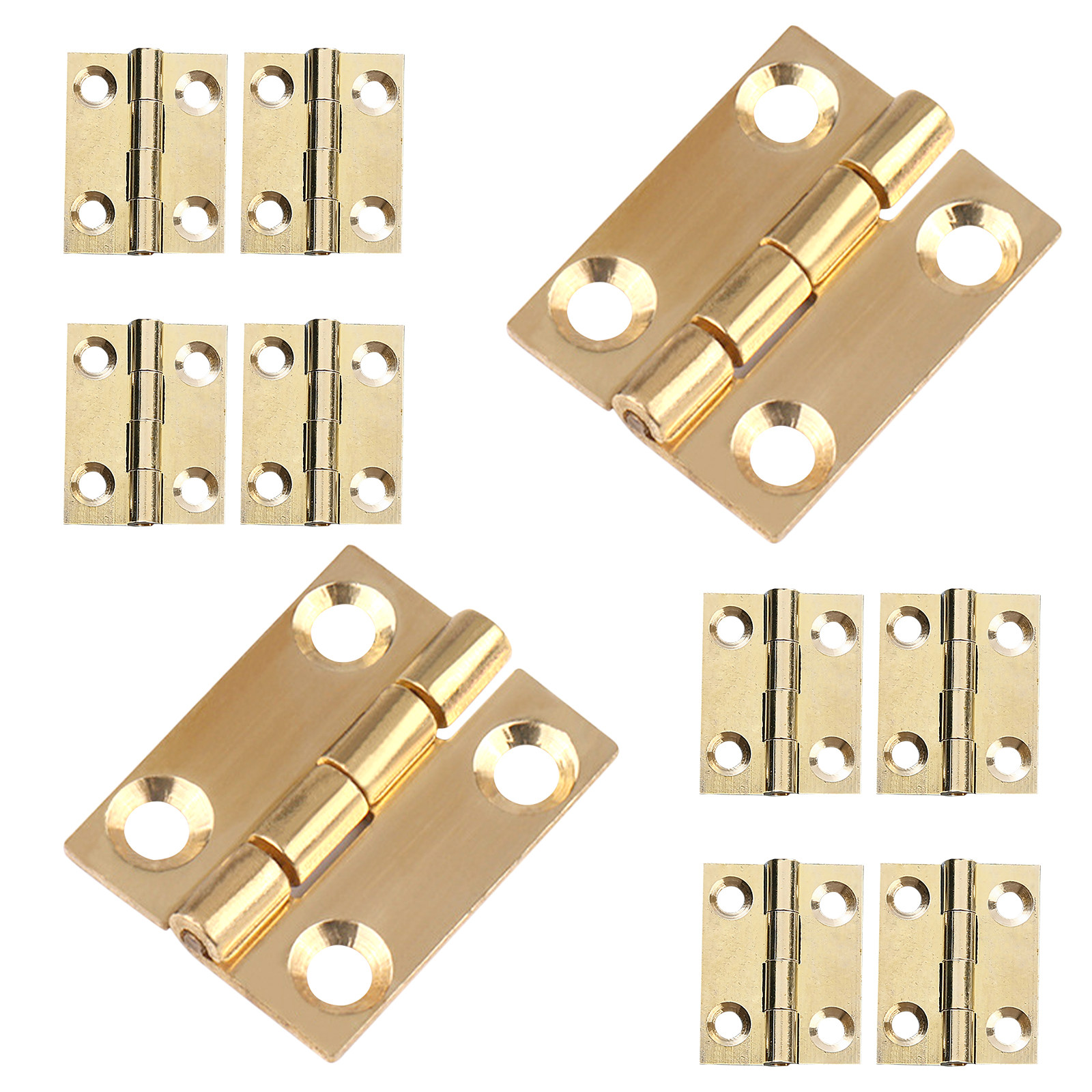 10Pcs Flat Brass Hinges for Wo - Home Improvement And Diy のレビューと価格